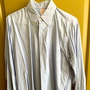 Blue brooks brothers shirt, Large, 16.5